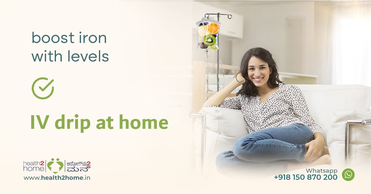 Boost iron levels with IV drip at home
